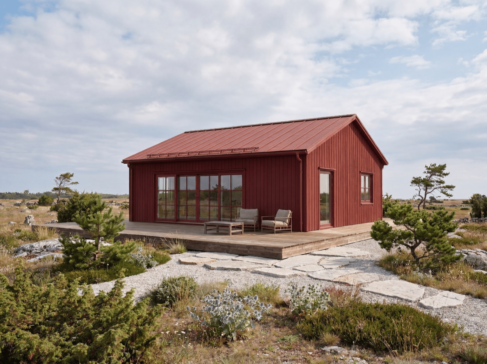 Fårö-serien — rött laduhus