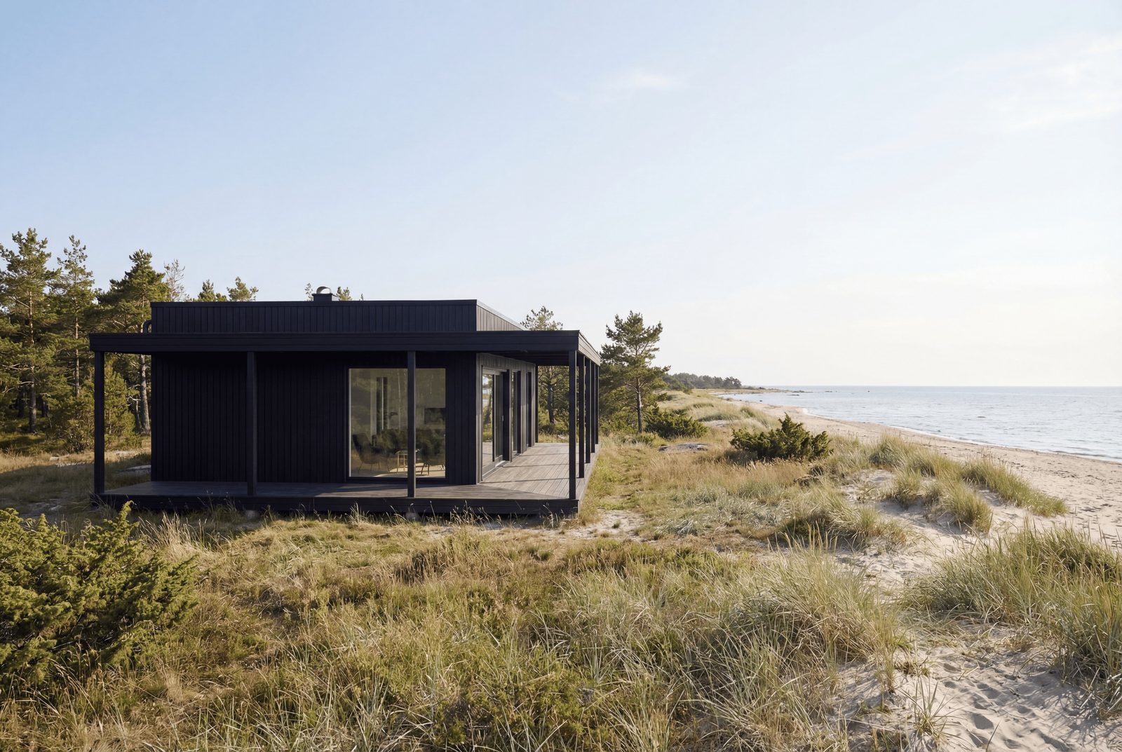Fårö-hus i klassisk gotländsk stil